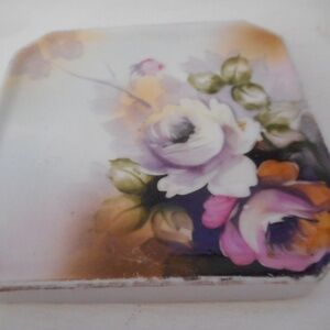 Nippon Made in Japan Hand painted Roses Trivet